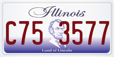 IL license plate C753577