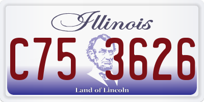 IL license plate C753626