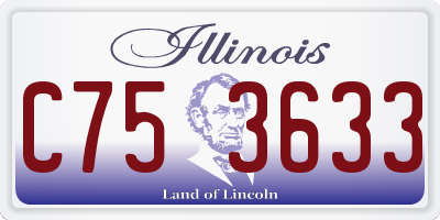 IL license plate C753633