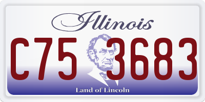 IL license plate C753683