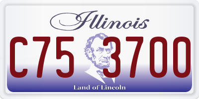 IL license plate C753700