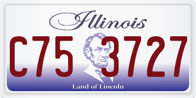 IL license plate C753727