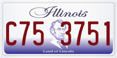 IL license plate C753751
