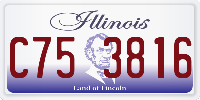 IL license plate C753816