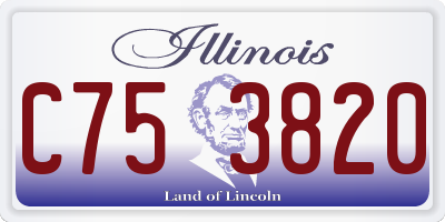 IL license plate C753820
