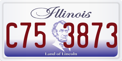 IL license plate C753873