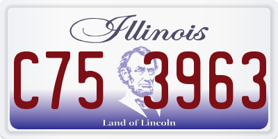 IL license plate C753963