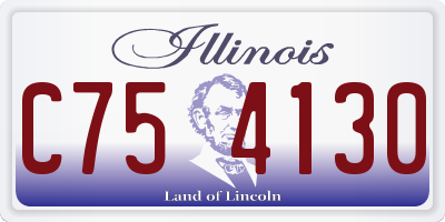 IL license plate C754130