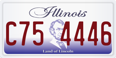 IL license plate C754446