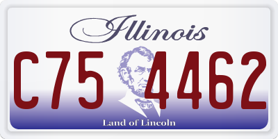 IL license plate C754462