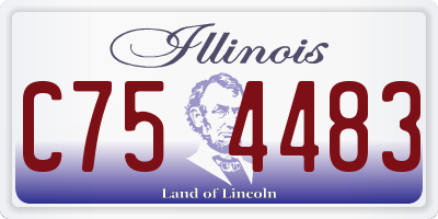 IL license plate C754483