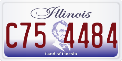 IL license plate C754484