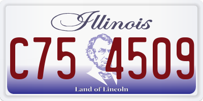 IL license plate C754509