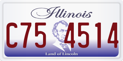 IL license plate C754514