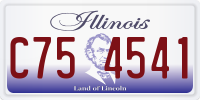 IL license plate C754541