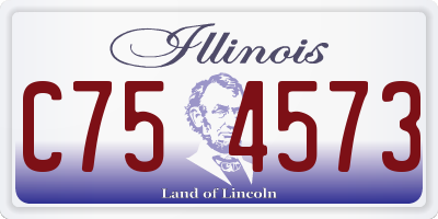 IL license plate C754573