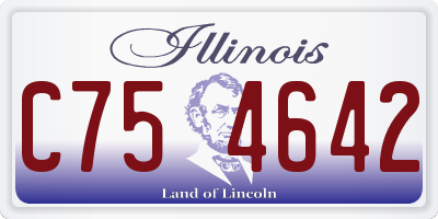 IL license plate C754642