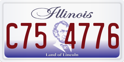 IL license plate C754776