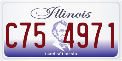 IL license plate C754971