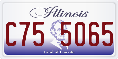 IL license plate C755065