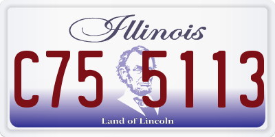 IL license plate C755113