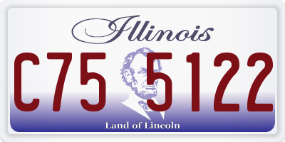 IL license plate C755122