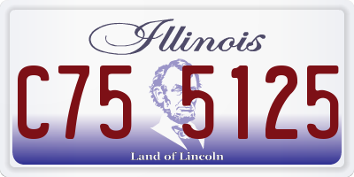 IL license plate C755125