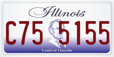 IL license plate C755155