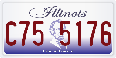 IL license plate C755176