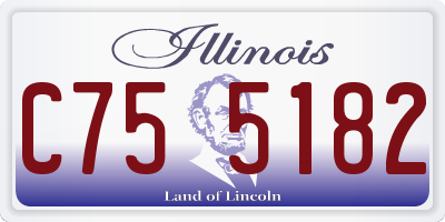 IL license plate C755182