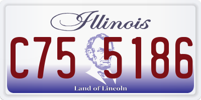 IL license plate C755186