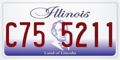 IL license plate C755211