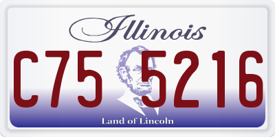 IL license plate C755216