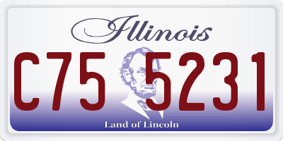 IL license plate C755231
