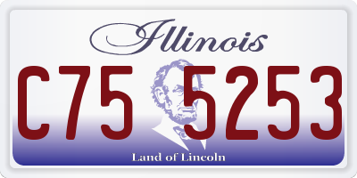 IL license plate C755253