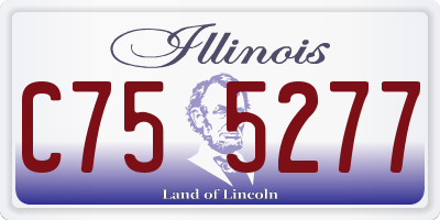 IL license plate C755277