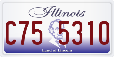 IL license plate C755310