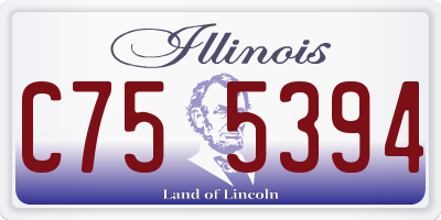 IL license plate C755394