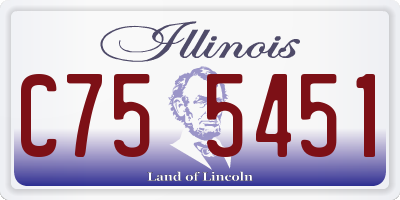 IL license plate C755451