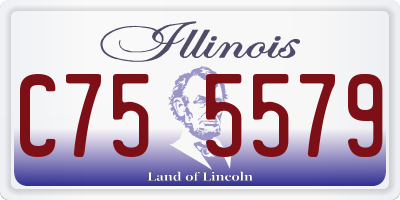 IL license plate C755579