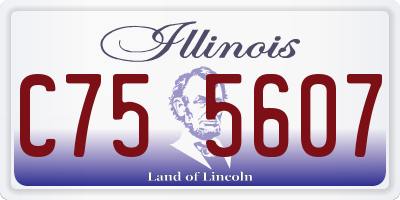 IL license plate C755607