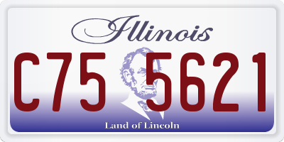 IL license plate C755621