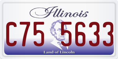 IL license plate C755633