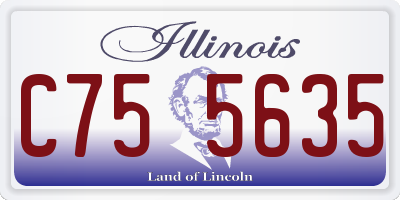 IL license plate C755635