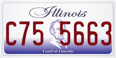 IL license plate C755663