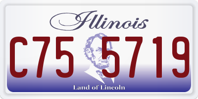 IL license plate C755719