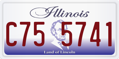 IL license plate C755741