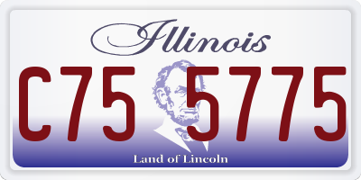 IL license plate C755775