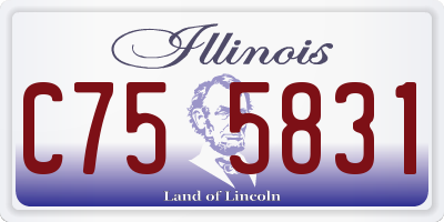 IL license plate C755831