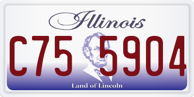 IL license plate C755904